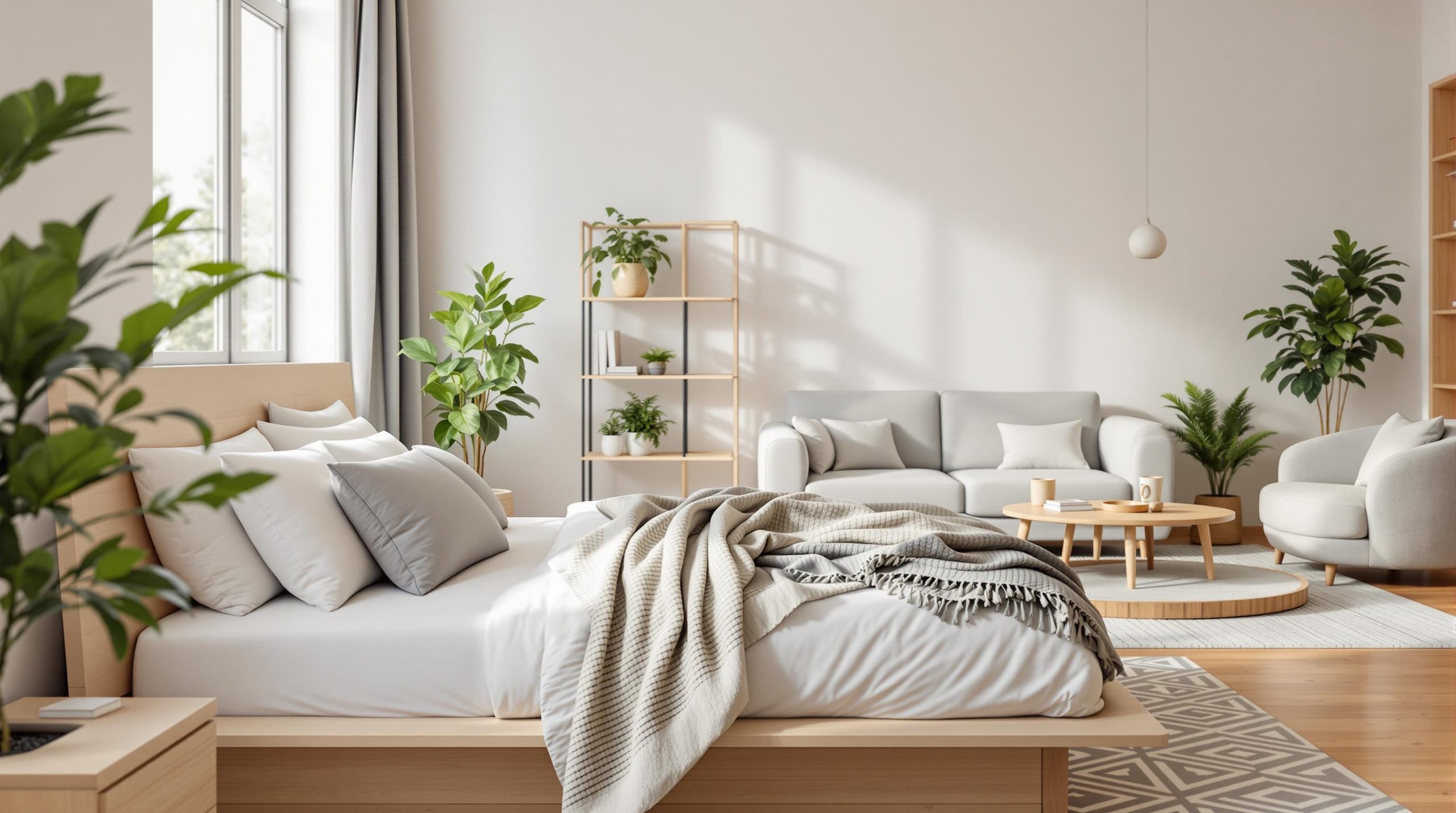 Aménager une chambre dans un salon : astuces et conseils - Voyage Inspire