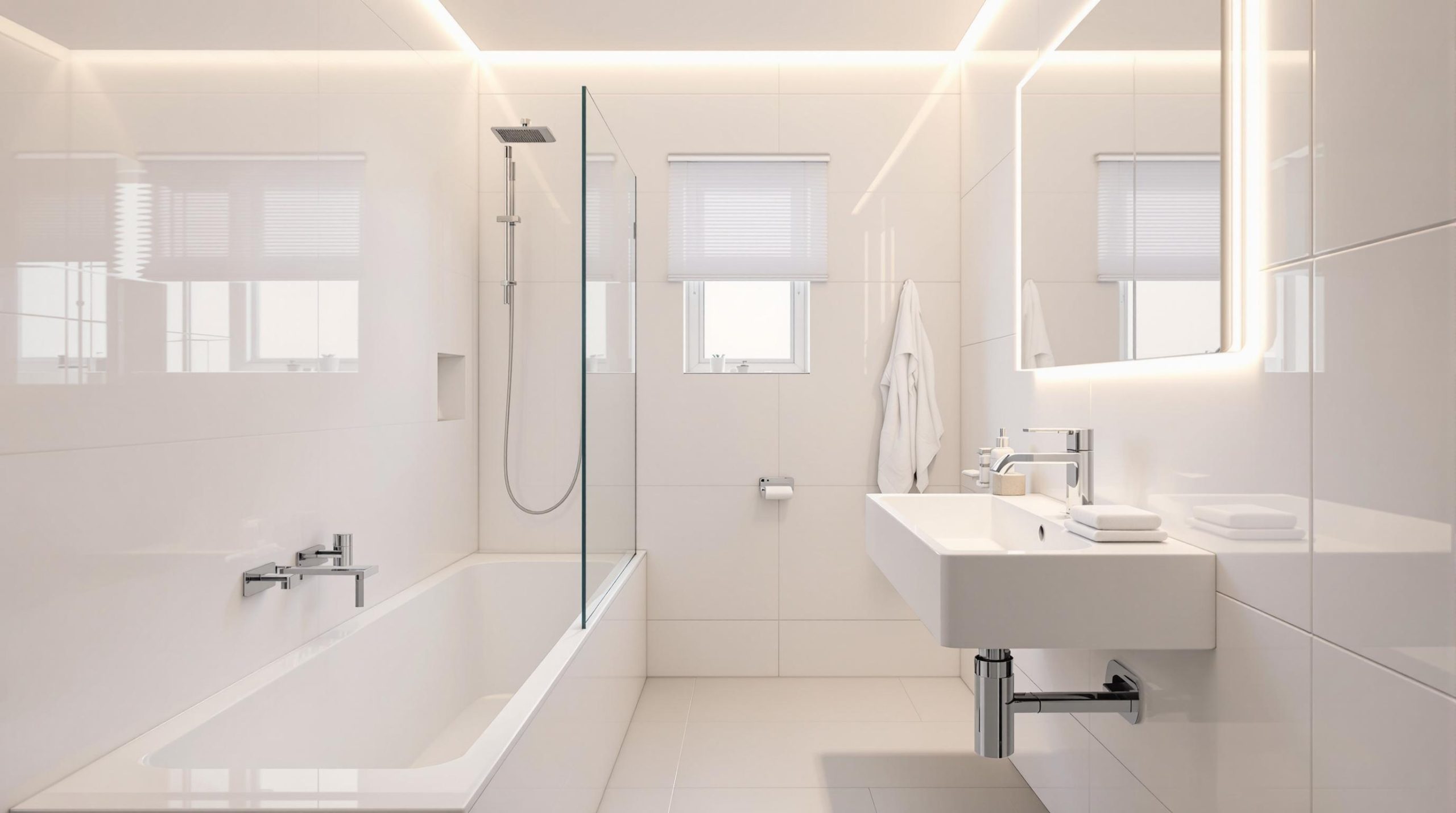 Aménager une salle de bain étroite en longueur : Conseils et astuces - Voyage Inspire