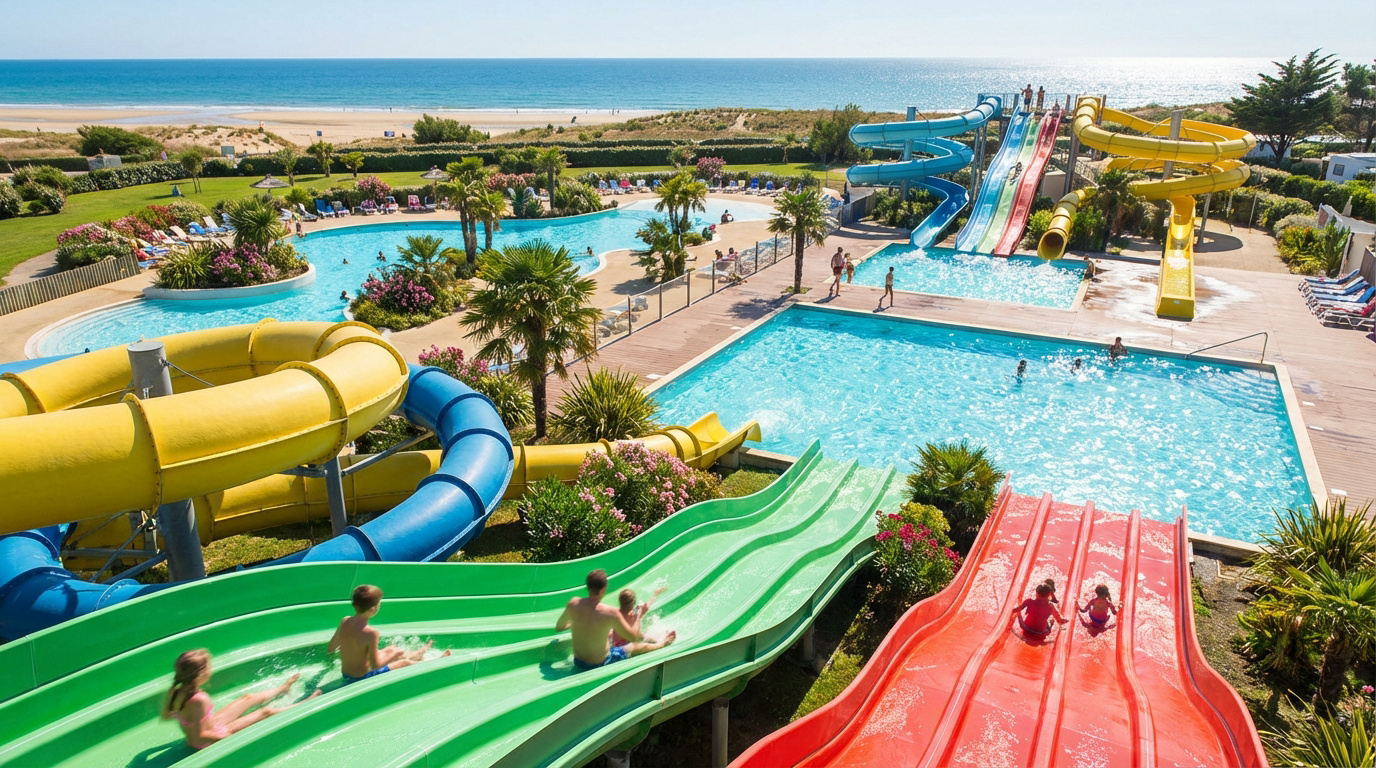 Camping Vendée avec toboggan | Top 8 des parcs en 2026 - Voyage Inspire